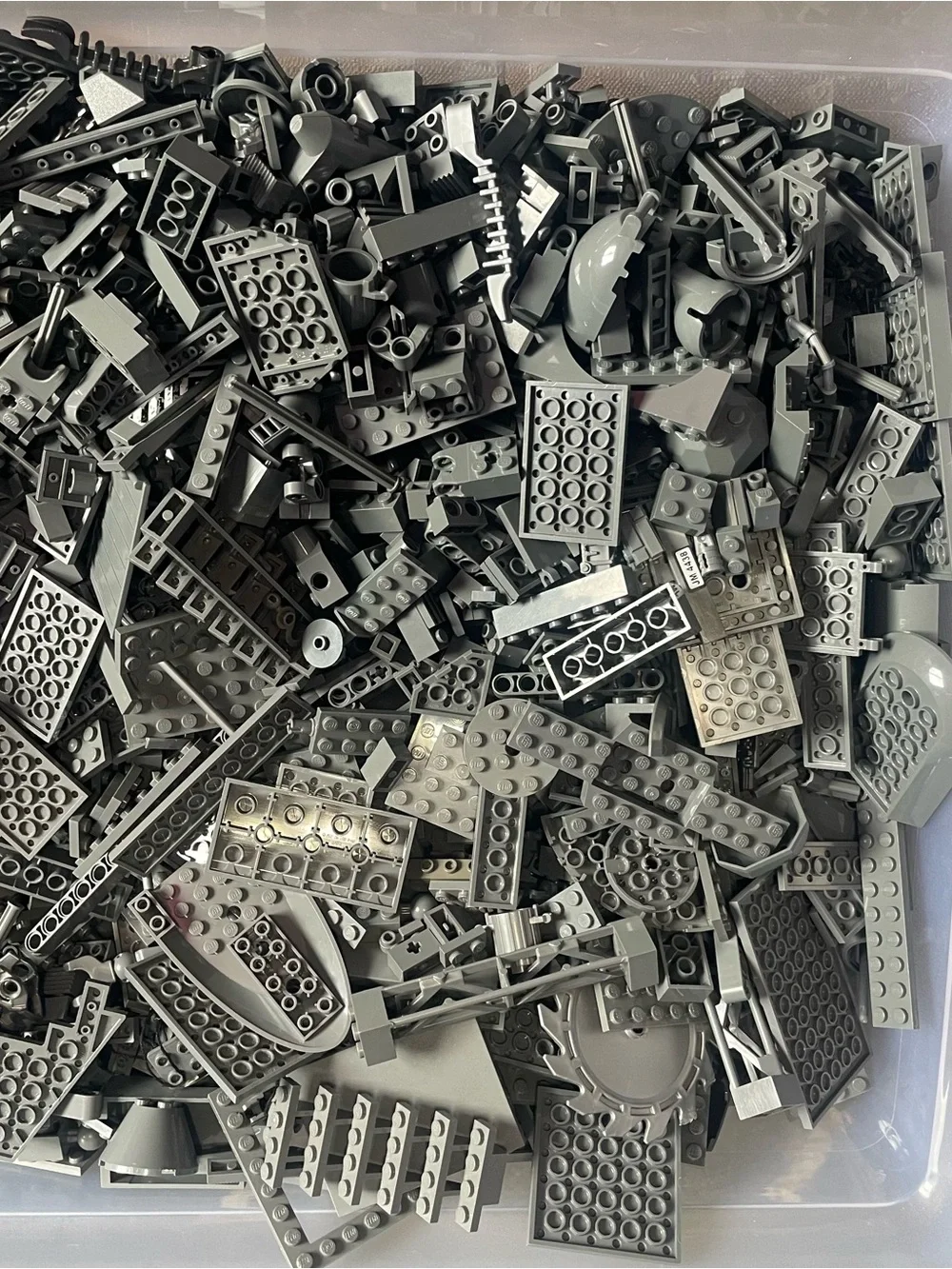 6+ Pounds Dark Grey Lego Pieces, Assorted Pieces